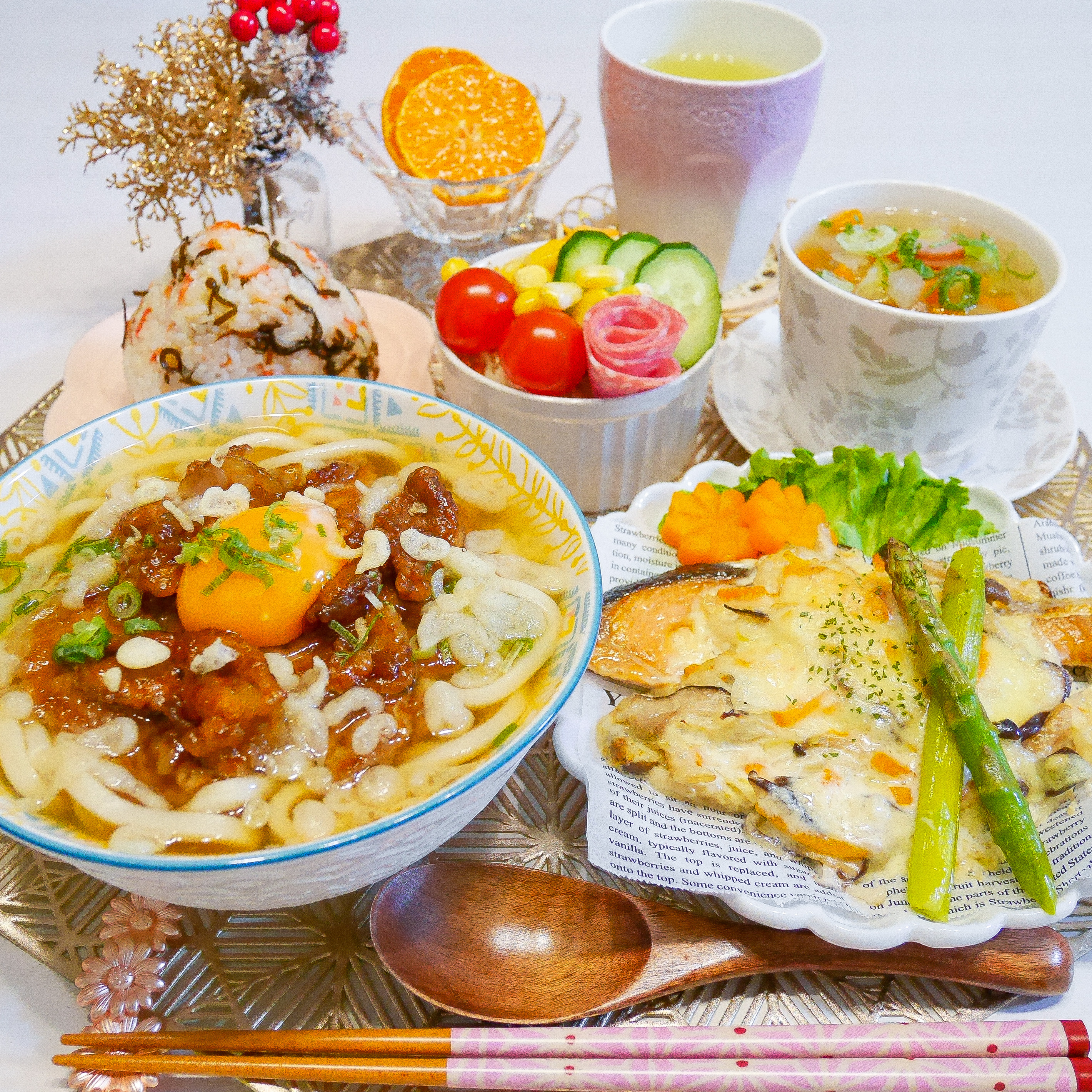 肉たまうどん